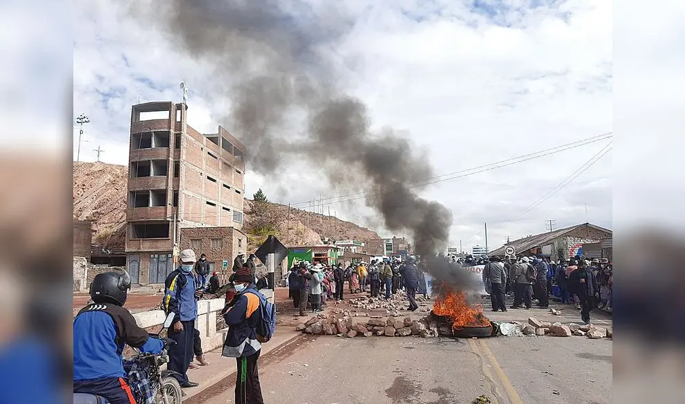 Paro. Población se volcó a las calles en protesta. Foto: Juan Carlos Cisneros/ La República