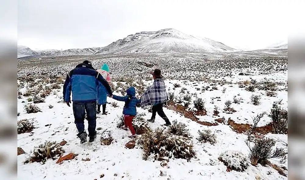 Mal tiempo. En la sierra sur granizo y lluvias hasta el jueves. Foto: difusión Mal tiempo. En la sierra sur granizo y lluvias hasta el jueves. Foto: difusión