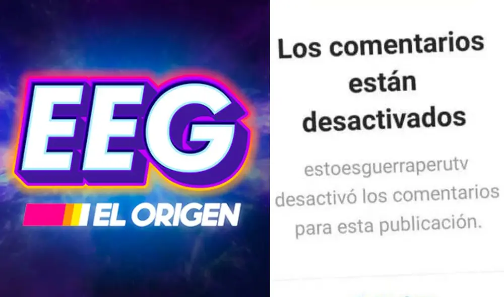 Página oficial de Esto es guerra evita que los usuarios continúen enviando comentarios. Foto: composición Instagram