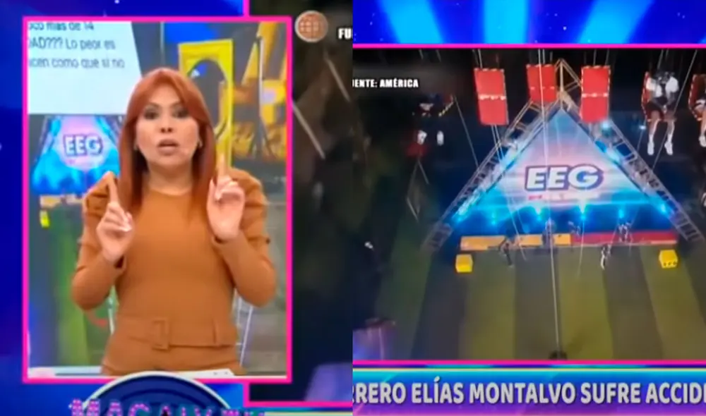 Magaly Medina desliza la idea de una posible negligencia en juego de altura de Esto es guerra. Foto: captura/ATV