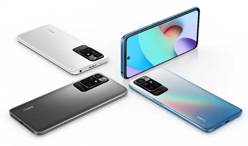 El Redmi 10 estará disponible en tres diferentes colores. Foto: Xiaomi