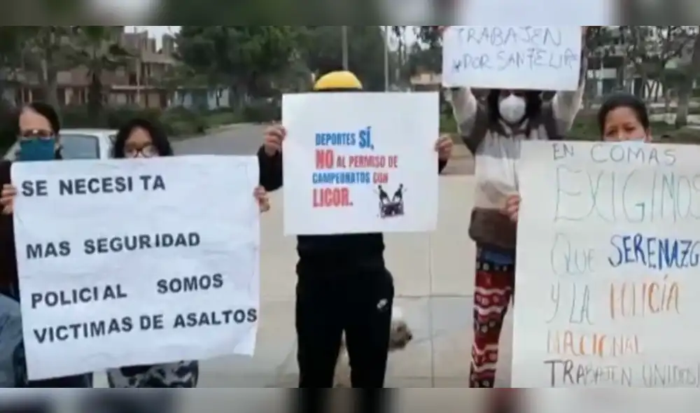 "Necesitamos más seguridad policial", dijo una ciudadana. Foto: Latina/captura