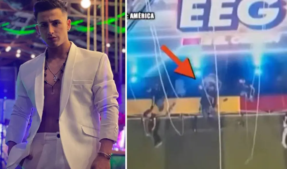 Elías Montalvo sufrió una caída desde 40 metros de altura. Foto: composición Instagram/ América TV