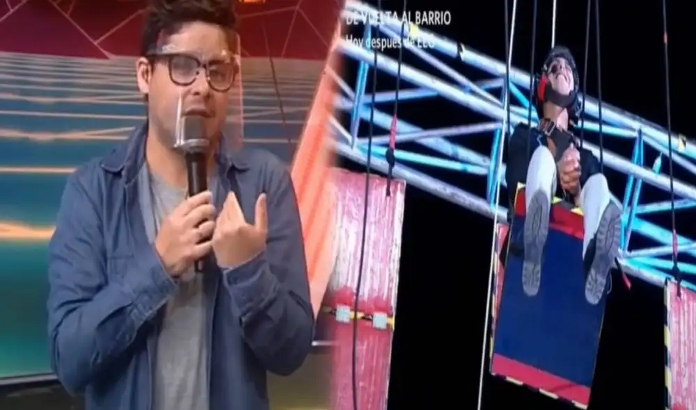 Gian Piero Díaz contó que habló con Elías Montalvo después del accidente en Esto es guerra. Foto: captura América TV Gian Piero Díaz contó que habló con Elías Montalvo después del accidente en Esto es guerra. Foto: captura América TV