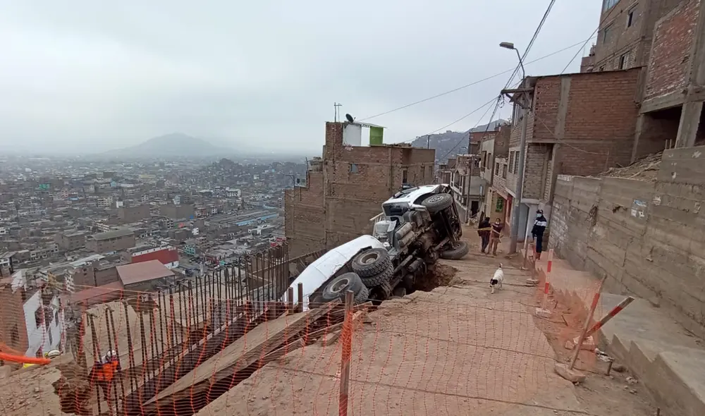 El chofer del camión fue trasladado a la comisaría del distrito para las investigaciones del caso. Foto: Deysi Portuguez / URPI-LR El chofer del camión fue trasladado a la comisaría del distrito para las investigaciones del caso. Foto: Deysi Portuguez / URPI-LR