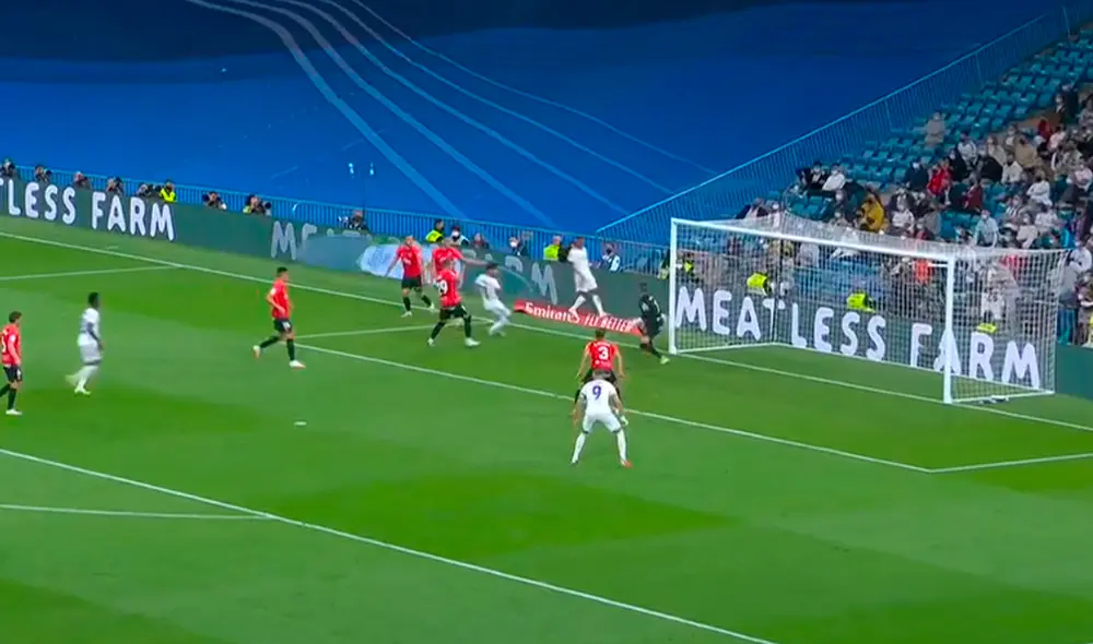 Marco Asensio anotó el segundo del Real Madrid ante Mallorca. Foto: captura ESPN