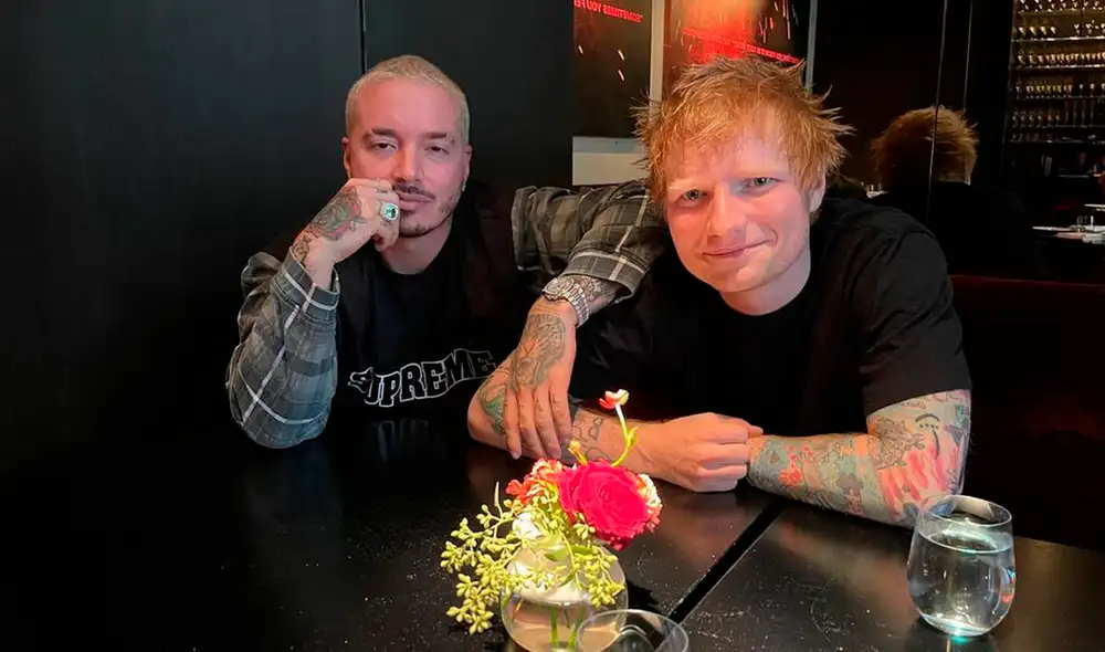 J Balvin conversó con Ed Sheeran sobre cómo el obtener la fama afecta el ego. Foto: Instagram/J Balvin