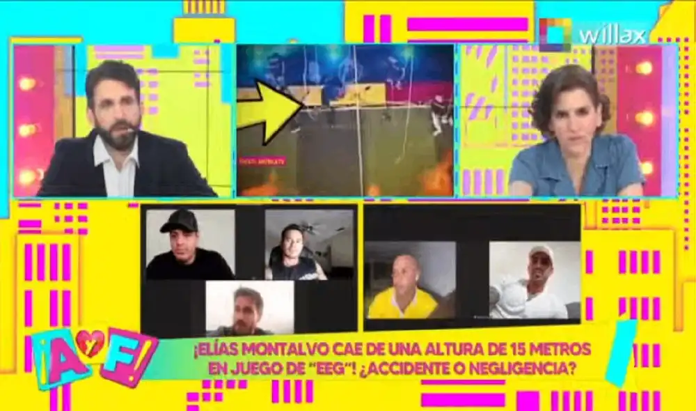 Miguel Arce afirma que caída de Elías Montalvo es negligencia del equipo de producción. Foto: Canal de YouTube de Amor y fuego