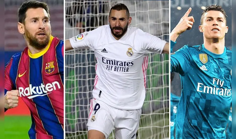 Karim Benzema lleva ocho goles con el Real Madrid en la presente temporada de LaLiga. Foto: composición LR Karim Benzema lleva ocho goles con el Real Madrid en la presente temporada de LaLiga. Foto: composición LR