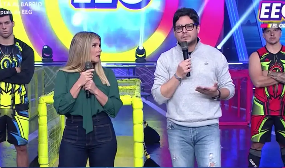 El conductor Gian Piero Díaz se mostró muy apenado y con voz entrecortada al mencionar lo sucedido con Elías Montalvo. Foto: captura / América TV