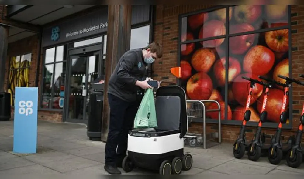 Robots repartidores podrían llegar a ser 500. Foto: AFP