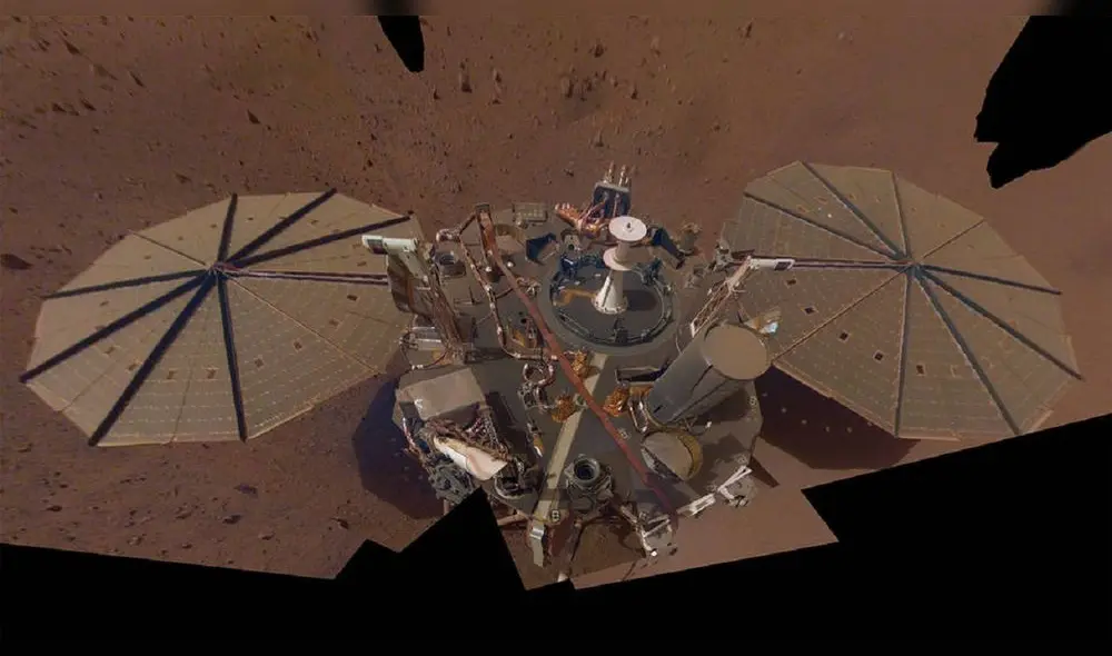 Autofoto de la misión InSight. Foto: NASA Autofoto de la misión InSight. Foto: NASA