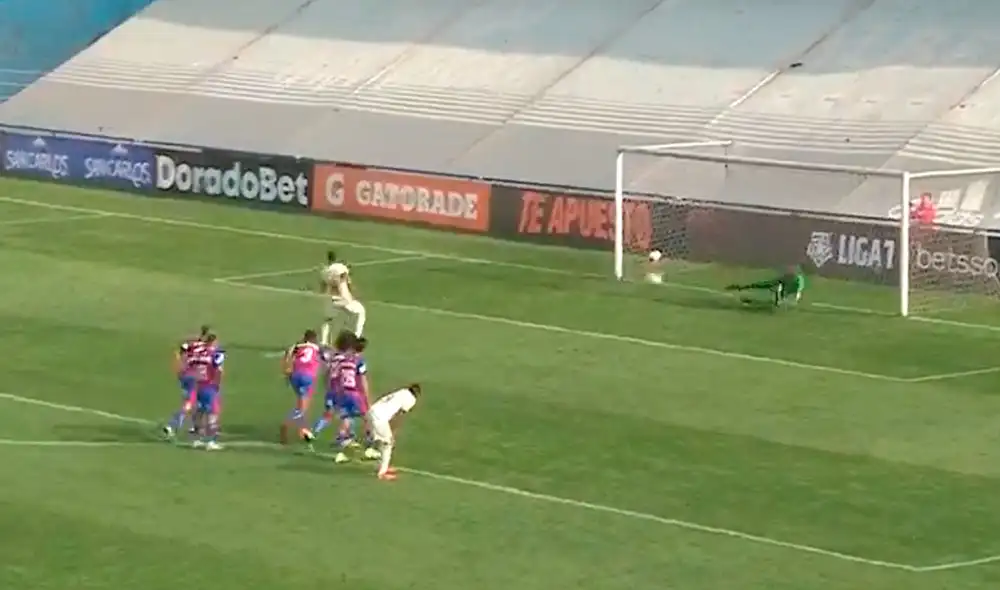 Federico Alonso recibió una falta de Jonathan Ávila en el área chica, acción que derivó en el penal. Foto: captura Gol Perú Federico Alonso recibió una falta de Jonathan Ávila en el área chica, acción que derivó en el penal. Foto: captura Gol Perú