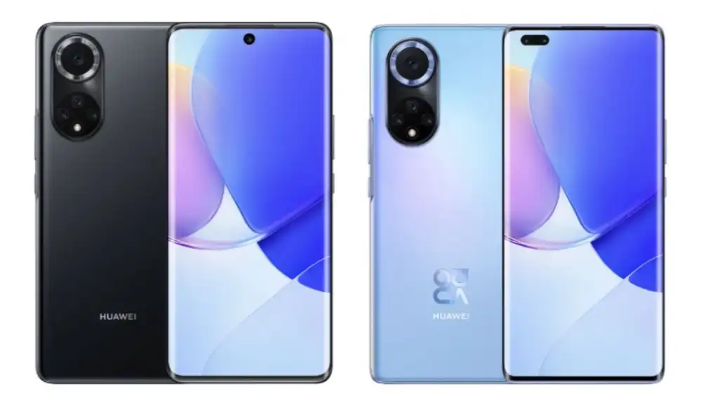 Nova 9 en el lado derecho y Nova 9 Pro en el lado izquierdo. Foto: GSMArena