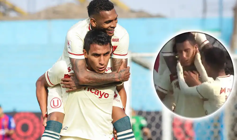 Alex Valera marcó el 2-0 a favor de Universitario. Foto: FPF/captura GolPerú