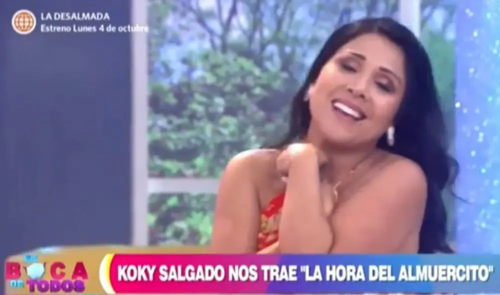 Tula Rodríguez se conmueve en En boca de todos. Foto: captura de América TV