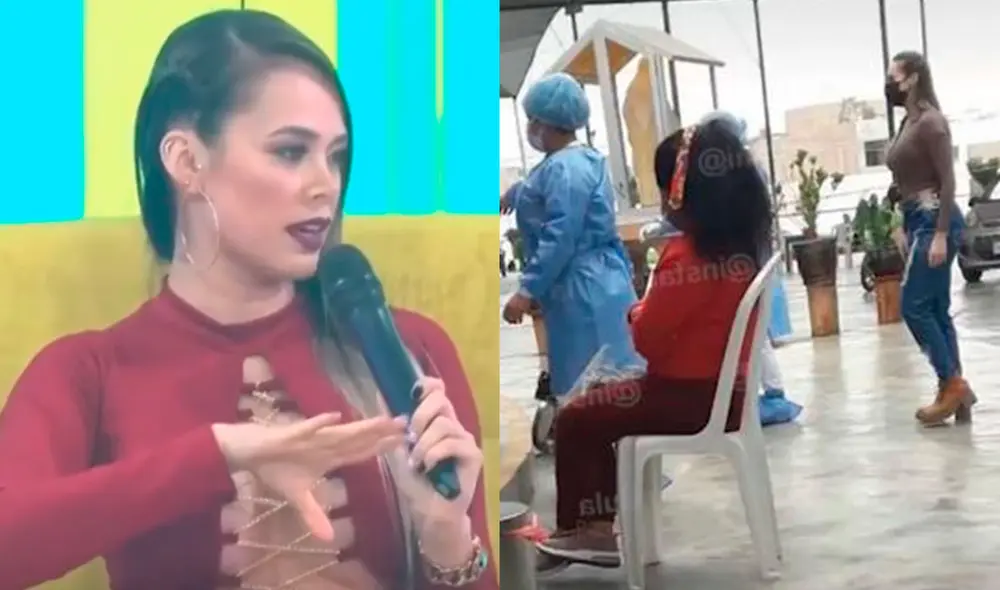 Jossmery Toledo causó revuelo tras ir hasta Chincha para vacunarse con la dosis de Pfizer. Foto: captura/Willax/Instagram