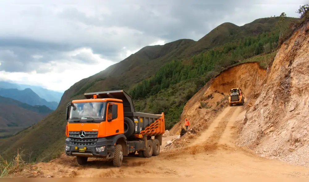 Avanza mejoramiento de la carretera cruce Santa Rosa-Bambamarca hasta Oxapampa-Celendín. Foto: Gerencia Sub Regional de Chota.