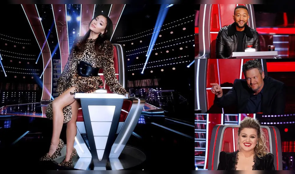 La temporada 21 de The Voice USA presenta como nuevo juradoa a la estrella del pop Ariana Grande, junto a los ya consagrados Kelly Clarkson, John Legend y Blake Shelton. Foto: MorninRoutine