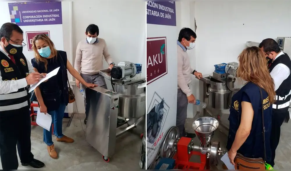 Autoridades ejecutaron diligencia en planta de producción de chocolate. Foto: Composición La República / Fiscalía Autoridades ejecutaron diligencia en planta de producción de chocolate. Foto: Composición La República / Fiscalía