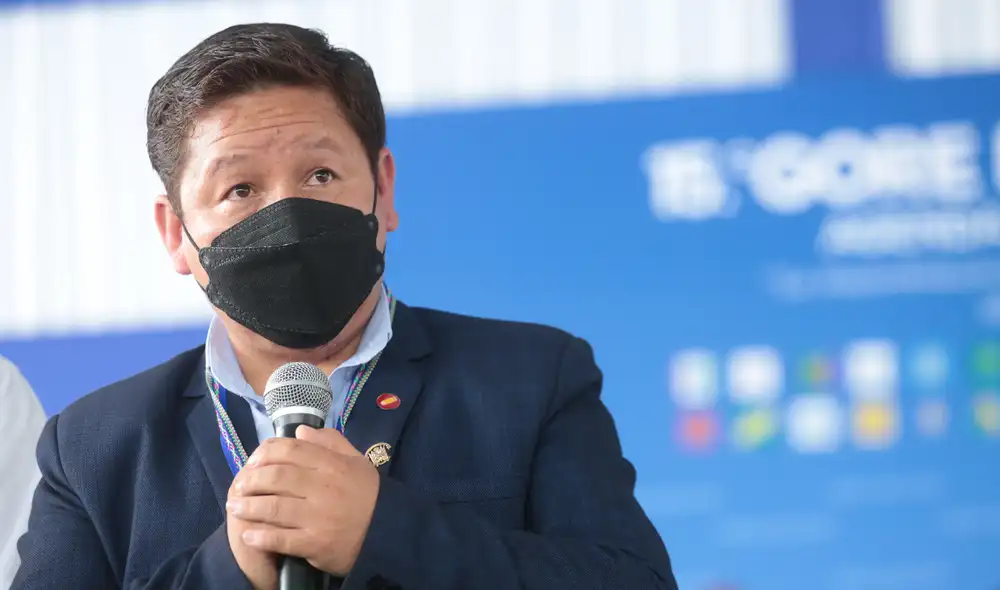 Guido Bellido durante el 15° Gore Ejecutivo. Foto: PCM