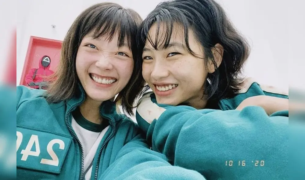 Lee Yoo Mi y Jung Ho Hyeon, actrices de El juego del calamar. Foto: Netflix