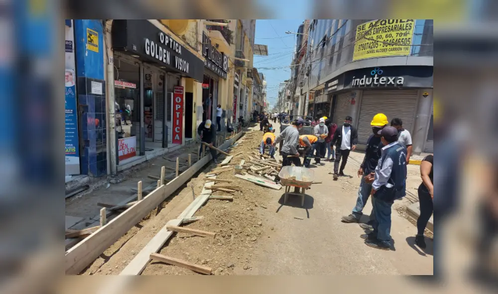 La MPCH aún ejecuta los trabajos en la zona monumental de Chiclayo. Foto: Clinton Medina/ La República