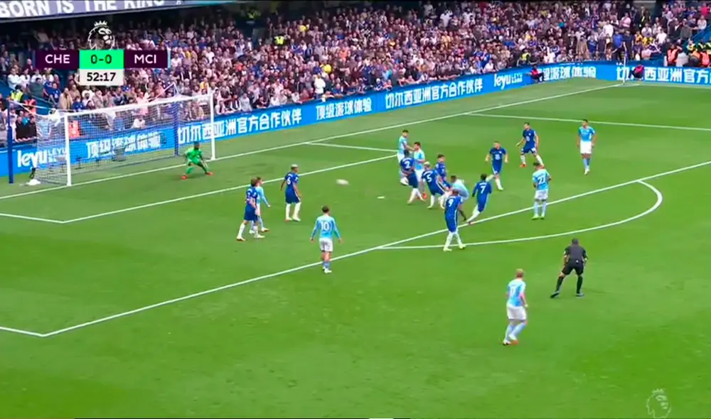 Chelsea vs. Manchester City: Gabriel Jesús anotó el 1-0. Foto: captura ESPN