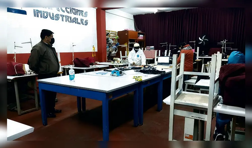 Cetpro. Talleres del centro productivo César Vallejo en Ilo.