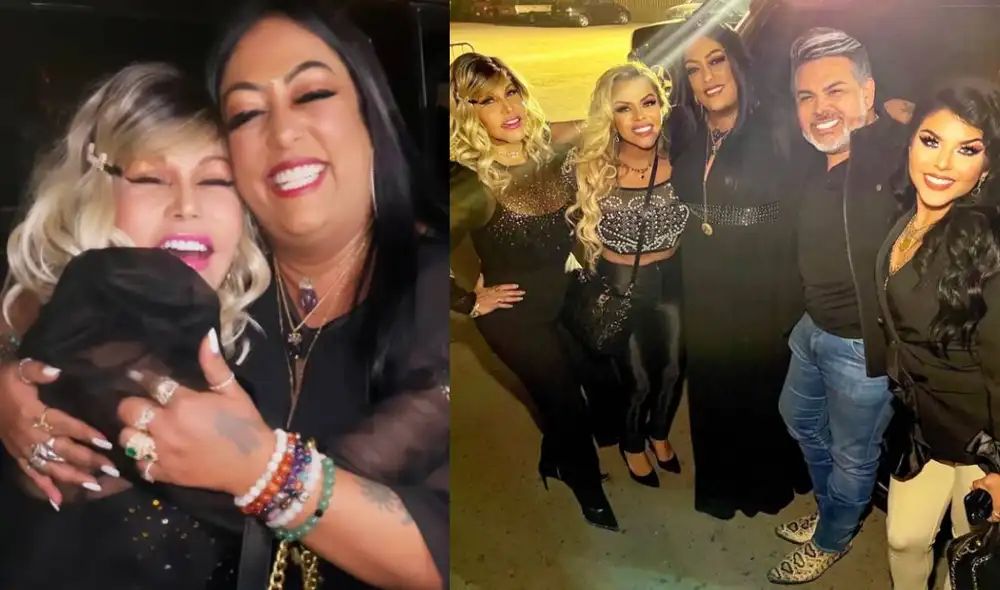 Andrés Hurtado junto a La India y su exesposa despiden de Josetty y Gennesis. Foto: composición/ Instagram