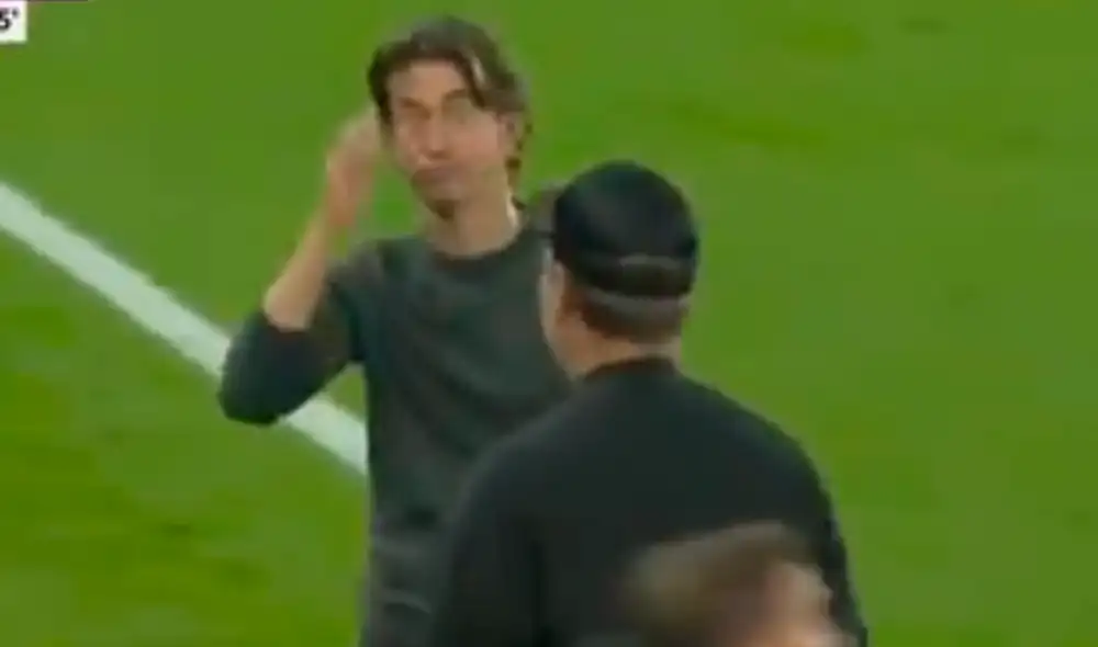 Klopp y Frank fueron protagonistas de una peculiar reacción durante el Liverpool vs. Brentford. Foto: captura ESPN
