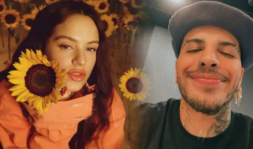 Rosalía y Rauw Alejandro demuestran su amor en redes sociales. Foto: composición/ Instagram