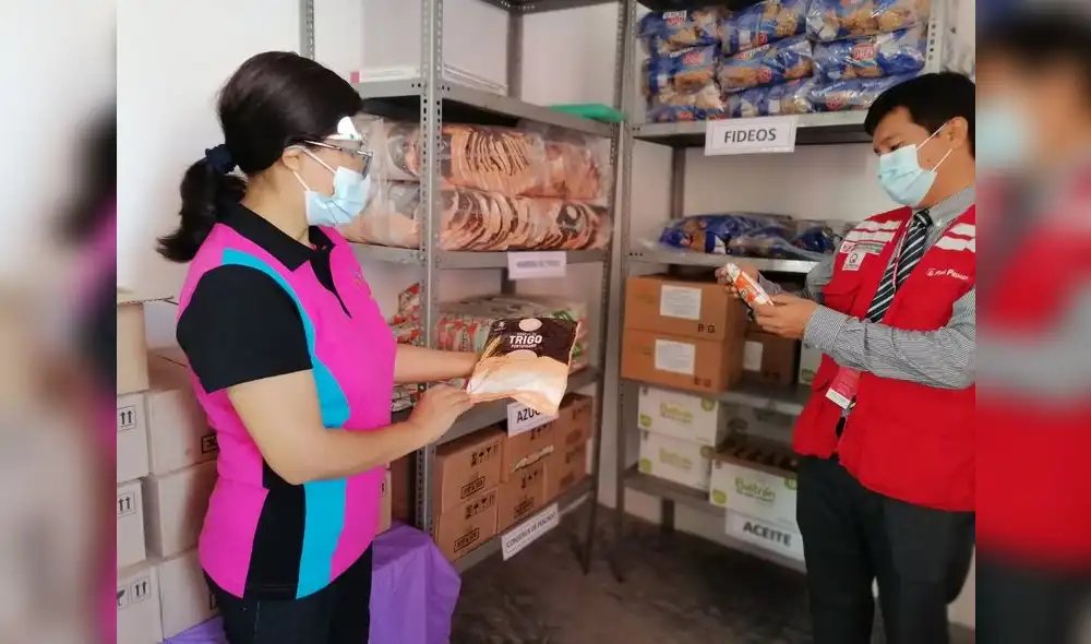 Inspeción verificó que cumplan con las medidas sanitarias y los protocolos de bioseguridad. Foto: Qali Warma