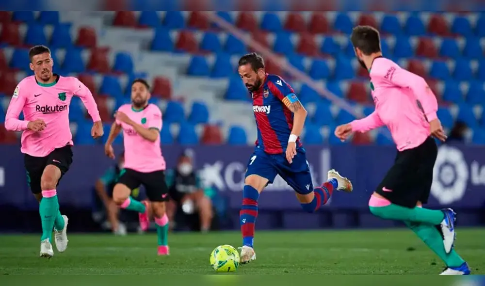 Barcelona vs. Levante iniciará a las 9.15 a. m. del domingo 26. Foto: EFE