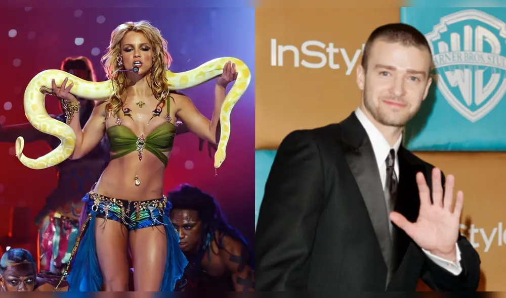 Britney Spears y Justin Timberlake tuvieron una relación a fines de la década de los años 90. Composición: Twitter @FILTERMexico / AP