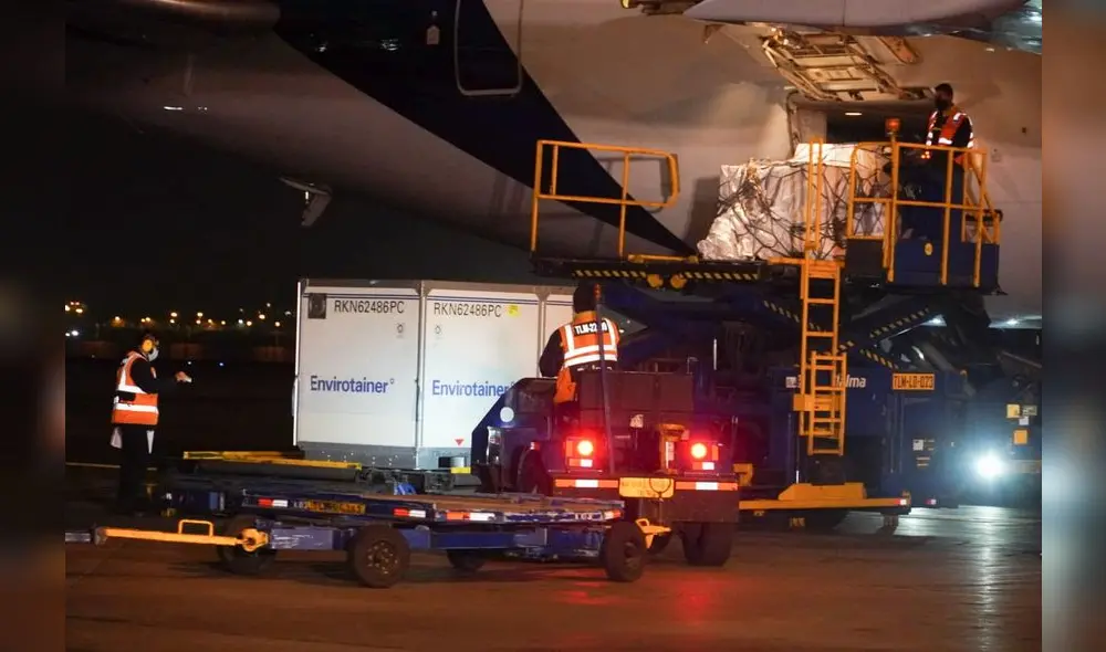 Las dosis de AstraZeneca llegaron por el mecanismo Covax Facility. Foto: Minsa Las dosis de AstraZeneca llegaron por el mecanismo Covax Facility. Foto: Minsa