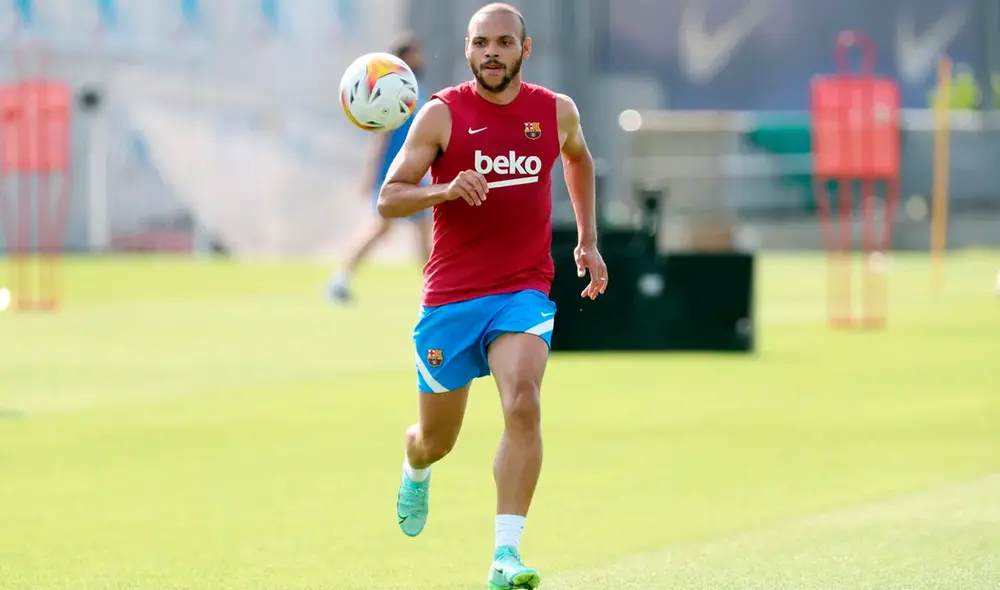 Martin Braithwaite lleva dos goles en LaLiga 2021-22. Foto: fcbarcelona.es Martin Braithwaite lleva dos goles en LaLiga 2021-22. Foto: fcbarcelona.es