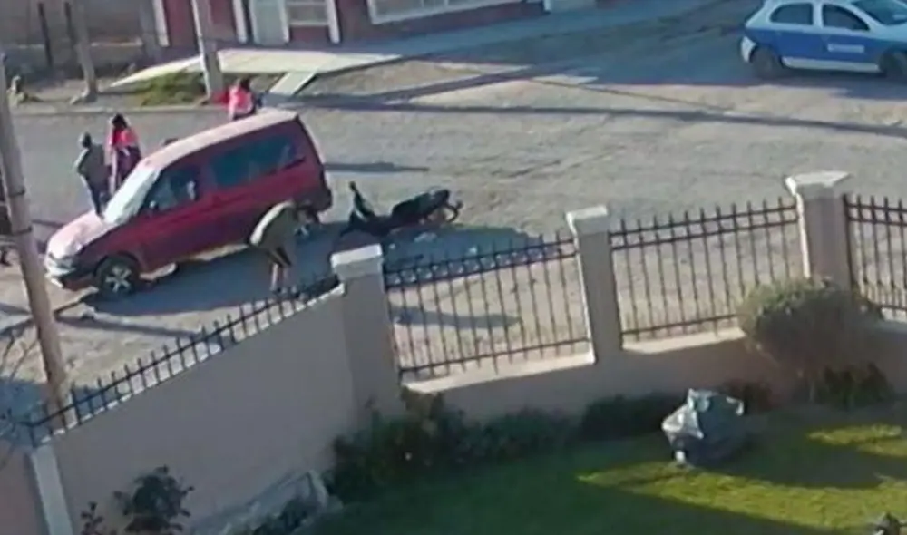 El ladrón, identificado como Braian Rodríguez, fue descubierto gracias a los testimonios de vecinos e información brindada por la empresa de telefonía móvil. Foto: captura de cámara de seguridad