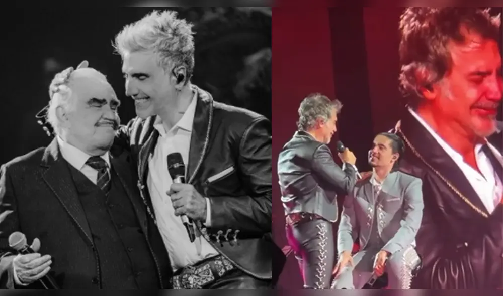 Alejandro Fernández no pudo contener las lágrimas al recordar el estado de salud de su padre, Vicente Fernández. Foto: Composición LR / Instagram @alexoficial / Instagram @sueltalasopatv