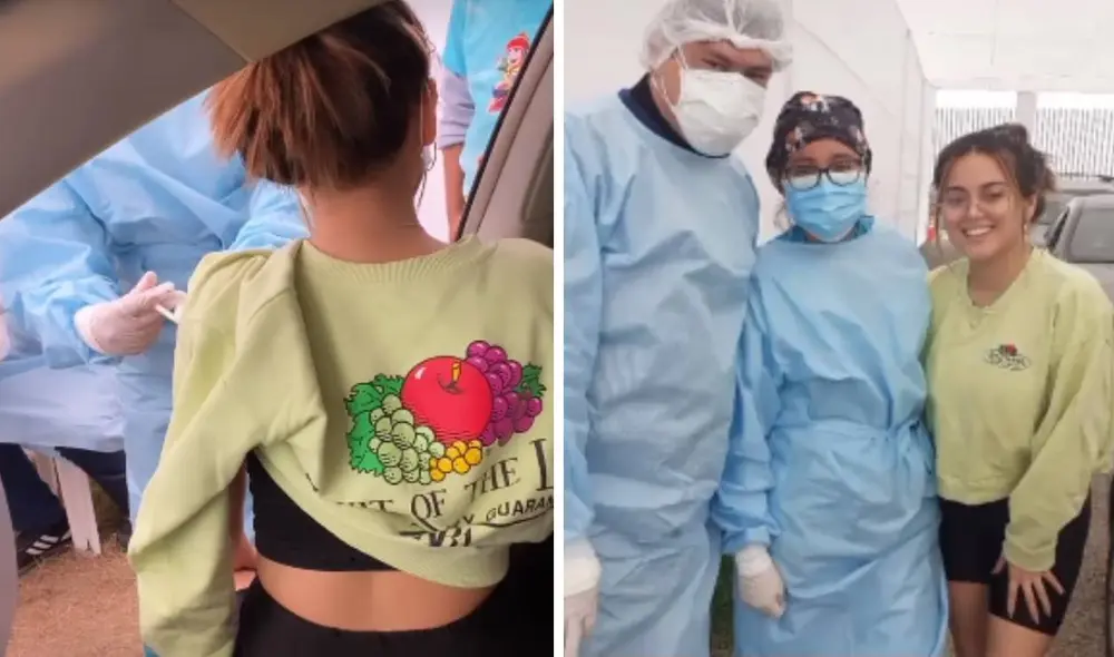 Amy Gutiérrez recibió la primera dosis de la vacuna contra el coronavirus. Foto: Amy Gutiérrez / Instagram Amy Gutiérrez recibió la primera dosis de la vacuna contra el coronavirus. Foto: Amy Gutiérrez / Instagram