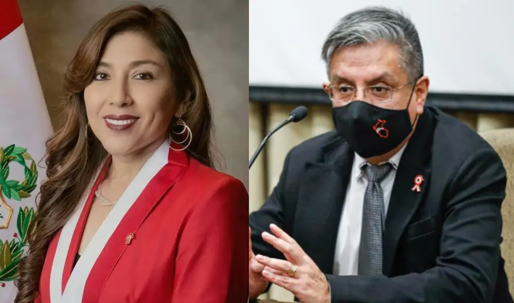 Lady Camones emitió un oficio al ministro Iván Merino con el fin de que aclare "las declaraciones imprudentes" de Guido Bellido. Foto: composición/La República Lady Camones emitió un oficio al ministro Iván Merino con el fin de que aclare "las declaraciones imprudentes" de Guido Bellido. Foto: composición/La República