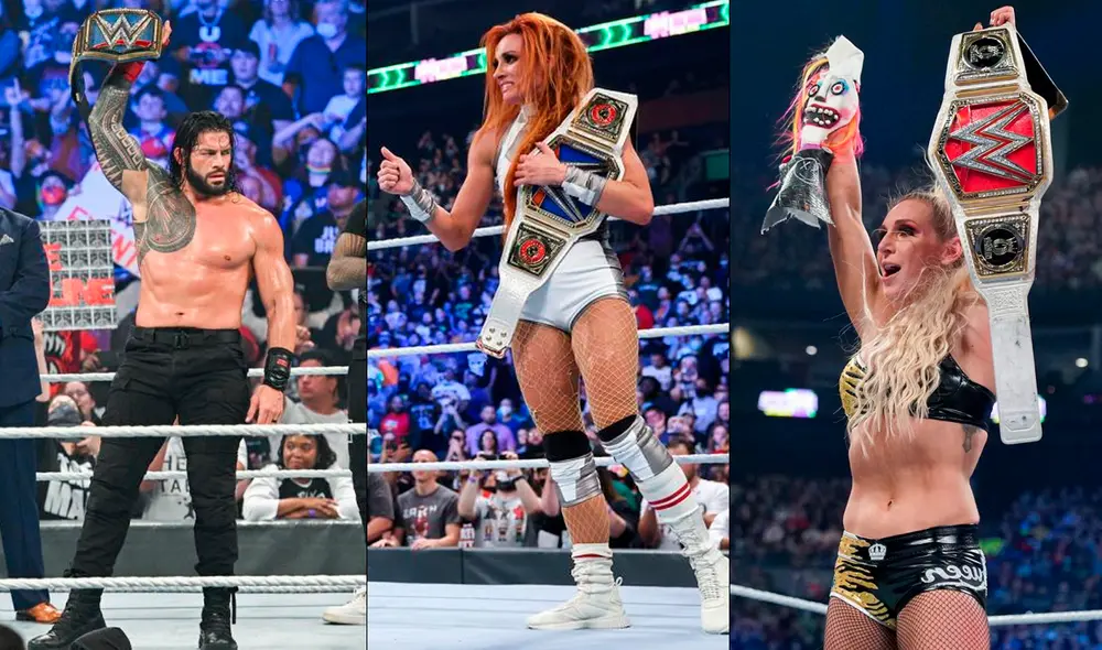 Roman Reigns, Becky Lynch y Charlotte fueron los protagonistas de Extreme Rules. Foto: composición/WWE