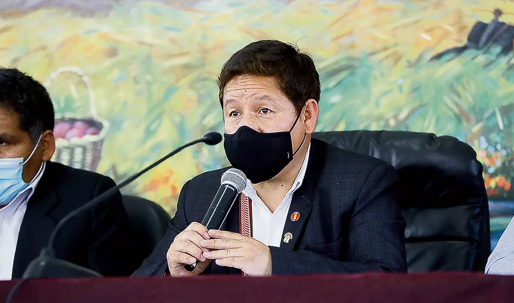 En Arequipa. Guido Bellido participó en un encuentro con sindicatos en esta región. Foto: PCM En Arequipa. Guido Bellido participó en un encuentro con sindicatos en esta región. Foto: PCM