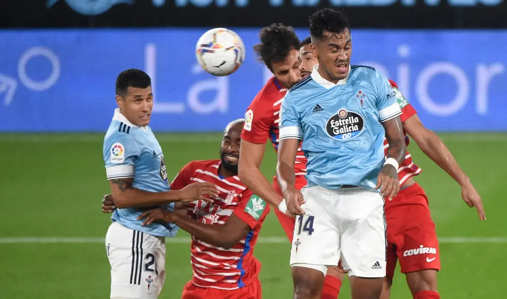 Renato Tapia participó en la victoria céltica por 3-1 frente al Granada en noviembre de 2020. Foto: AFP Renato Tapia participó en la victoria céltica por 3-1 frente al Granada en noviembre de 2020. Foto: AFP