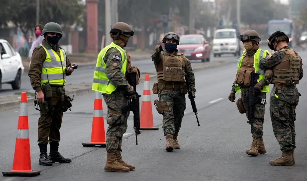 El estado de excepción ante el coronavirus en Chile fue decretado el 18 de marzo de 2020. Foto: AFP