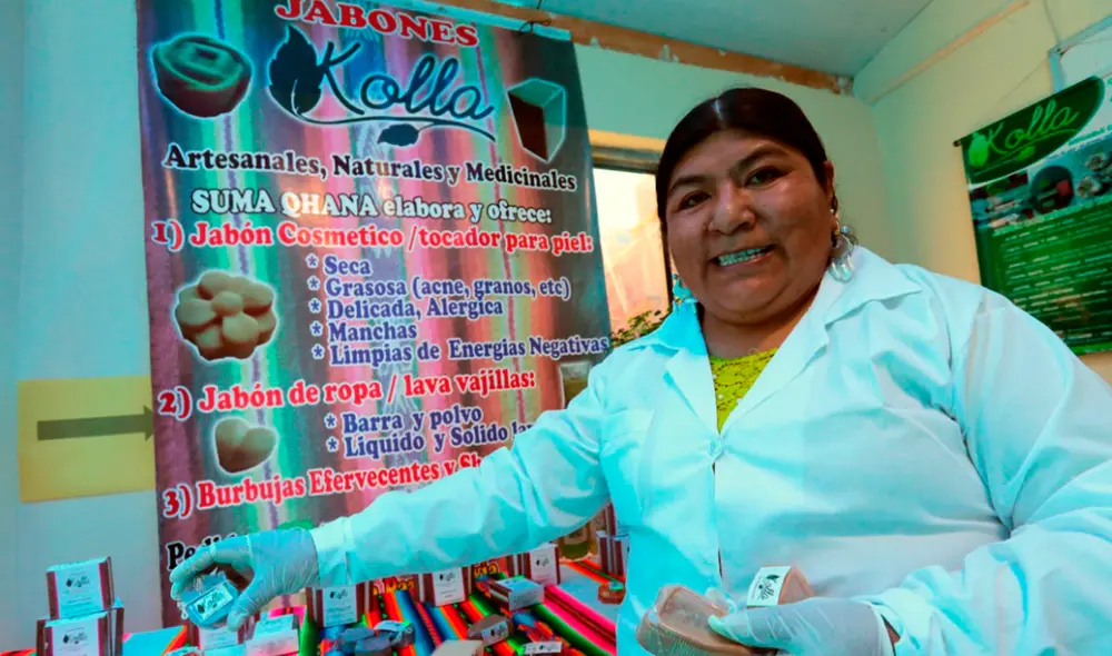 Los productos de la química boliviana también contienen plantas medicinales. Foto: EFE. Los productos de la química boliviana también contienen plantas medicinales. Foto: EFE.