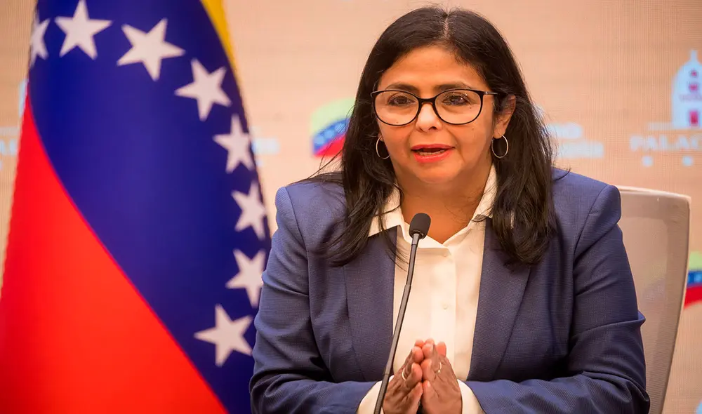 La vicepresidenta ejecutiva de Venezuela, Delcy Rodríguez, en una rueda de prensa en Caracas (Venezuela). Foto: EFE La vicepresidenta ejecutiva de Venezuela, Delcy Rodríguez, en una rueda de prensa en Caracas (Venezuela). Foto: EFE