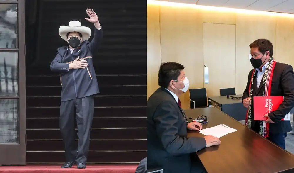 Sigue las reacciones sobre Pedro Castillo y Guido Bellido, quien este lunes entregó el oficio a Pluspetrol para iniciar las renegociaciones del gas de Camisea. Foto: composición Aldair Mejía/ GLR/ PCM