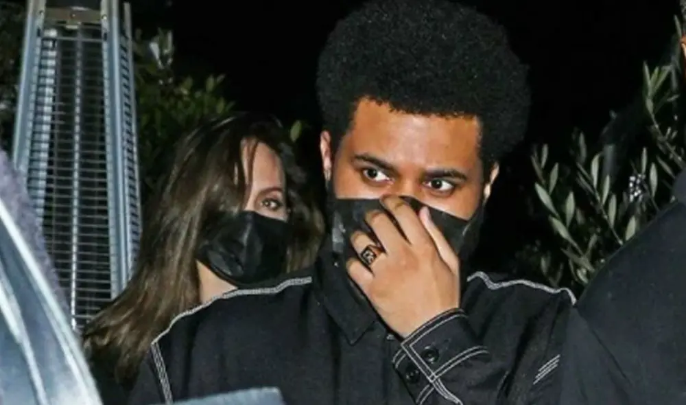 Angelina Jolie y y The Weeknd fueron visto en Los Ángeles por segunda vez en tres meses. Foto: Daily Mail