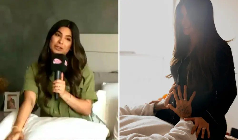 Ivana Yturbe se encuentra con descanso médico por su embarazo. Foto: composición/captura de América TV/Instagram/Ivana Yturbe